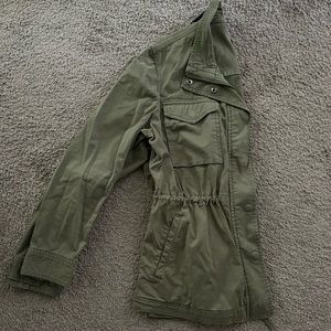 Navy Green Cargo Jacket